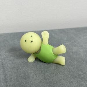 Smiski Exercising Yoga Series Side Plank Glow Figure 2023 Mini Collectible Toy